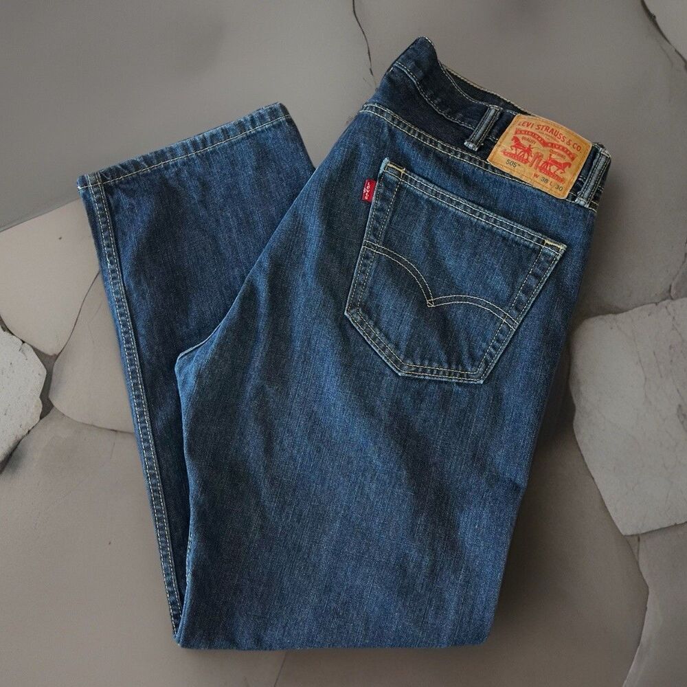 Levi's 505 Men's Blue Jeans Size 38x30